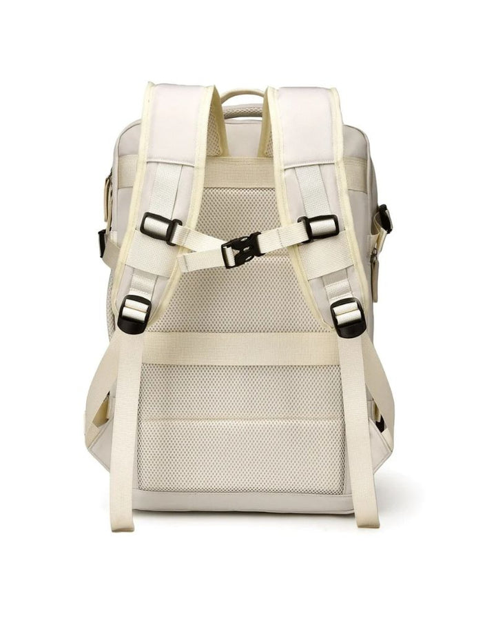 Sac à dos cabine extensible, vue de dos avec sangle pectorale 