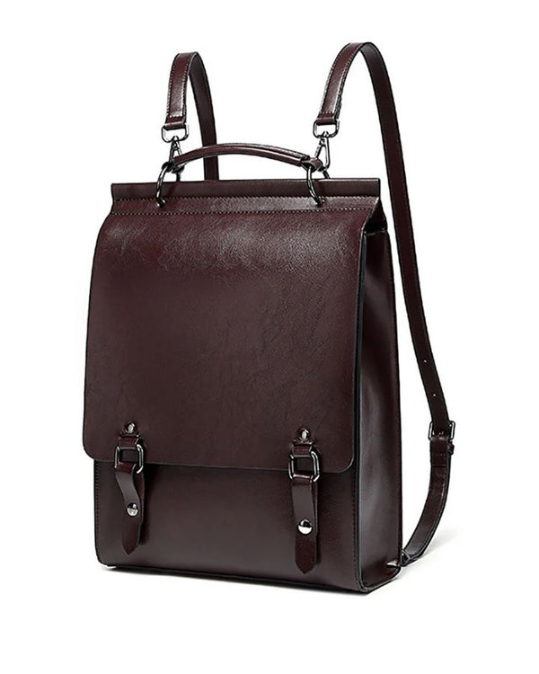 Petit cartable en cuir pour femme