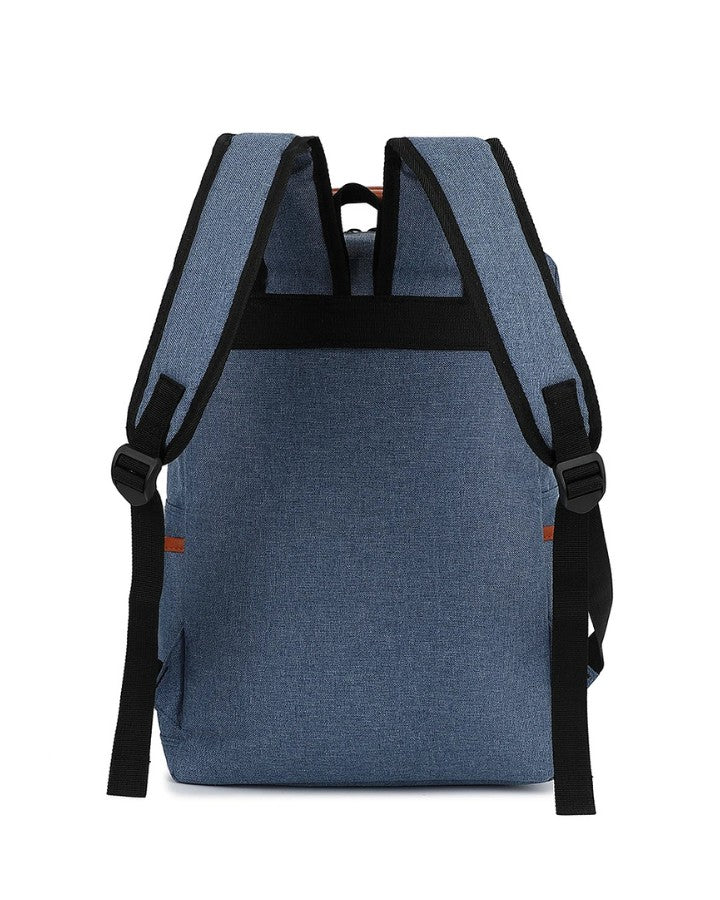 Petit Sac à Dos de Ville, bleu vue de dos