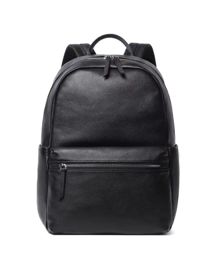 Petit sac à dos de ville en cuir pour homme, vue de face