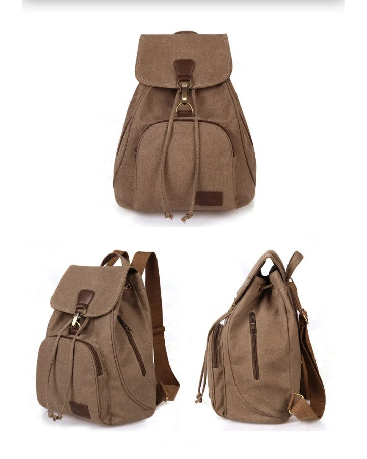 Petit Sac à Dos en Toile Femme, vue à 360°