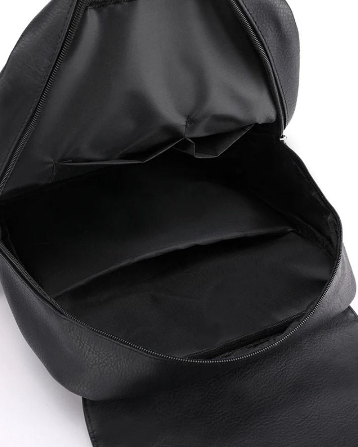 Petit Sac à Dos Simili Cuir, vue d'intérieur