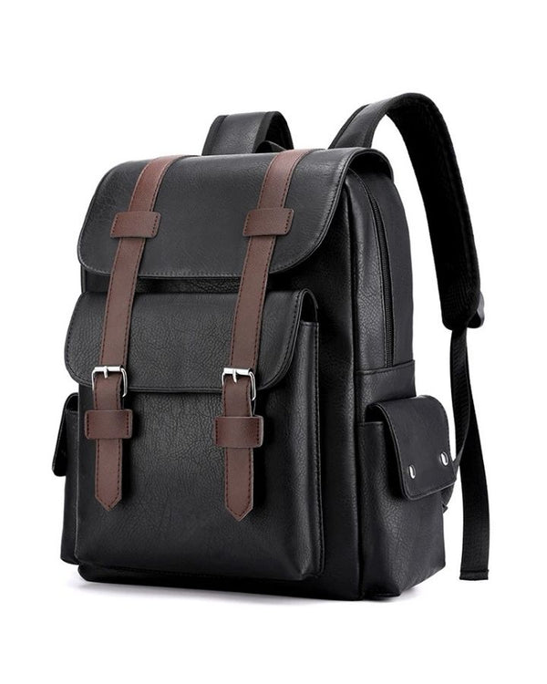 Petit Sac à Dos Simili Cuir, noir