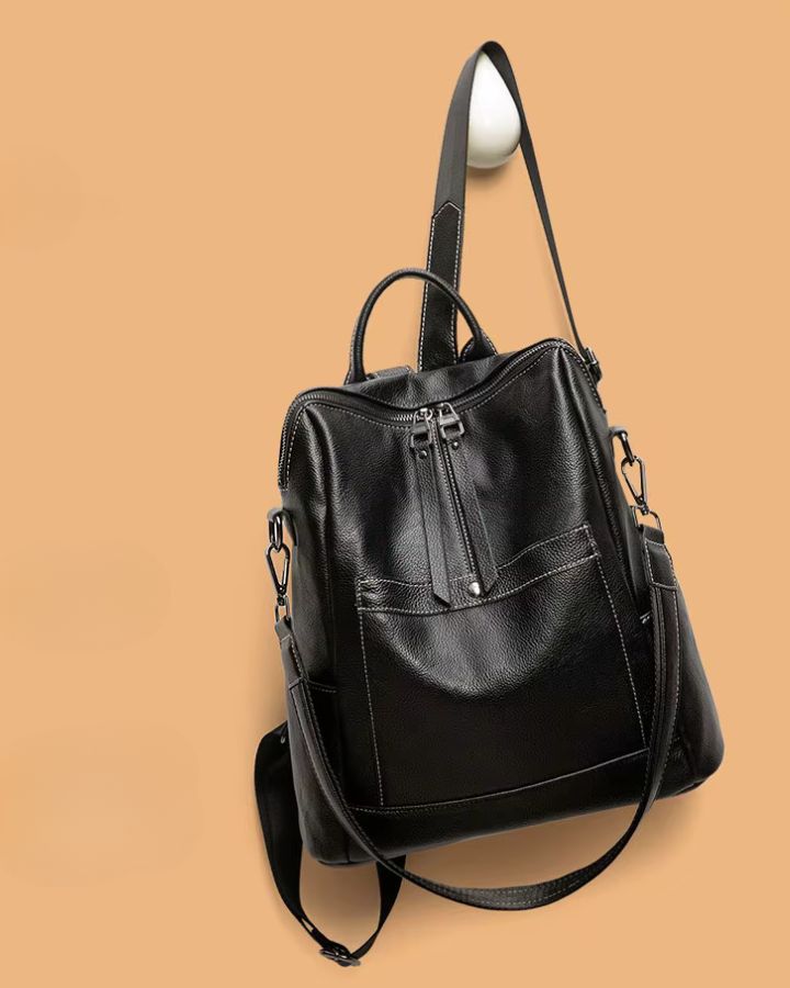 Sac à dos bandoulière cuir femme