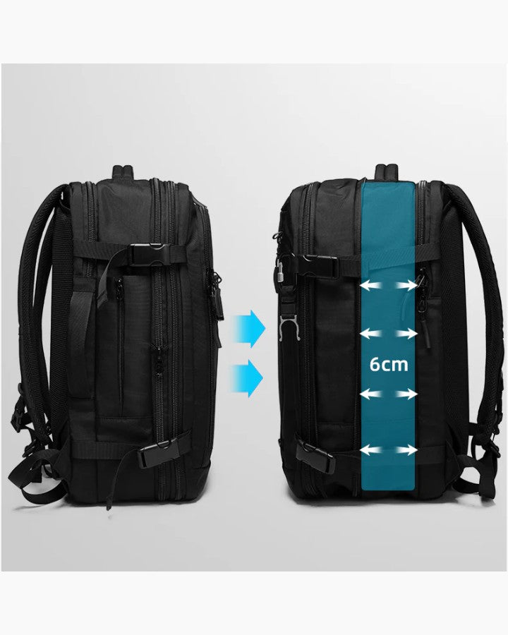 Sac à Dos Cabine 55 x 35 x 25 cm, avec extension de profondeur de 6 cm