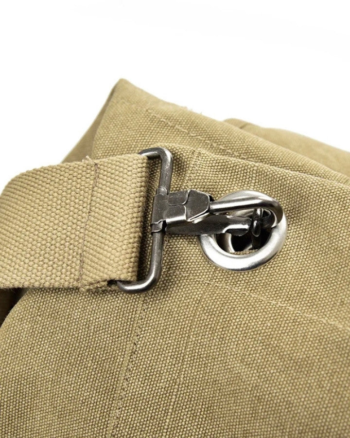 Sac à Dos Canvas Homme, avec boucles mousqueton métallique