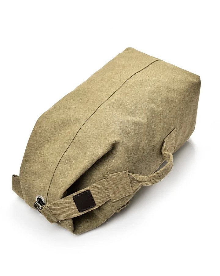 Sac à Dos Canvas Homme, sable, avec poignée latérale