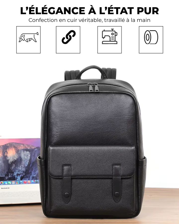 Sac à dos en cuir véritable homme, l'élégance à l'état pur