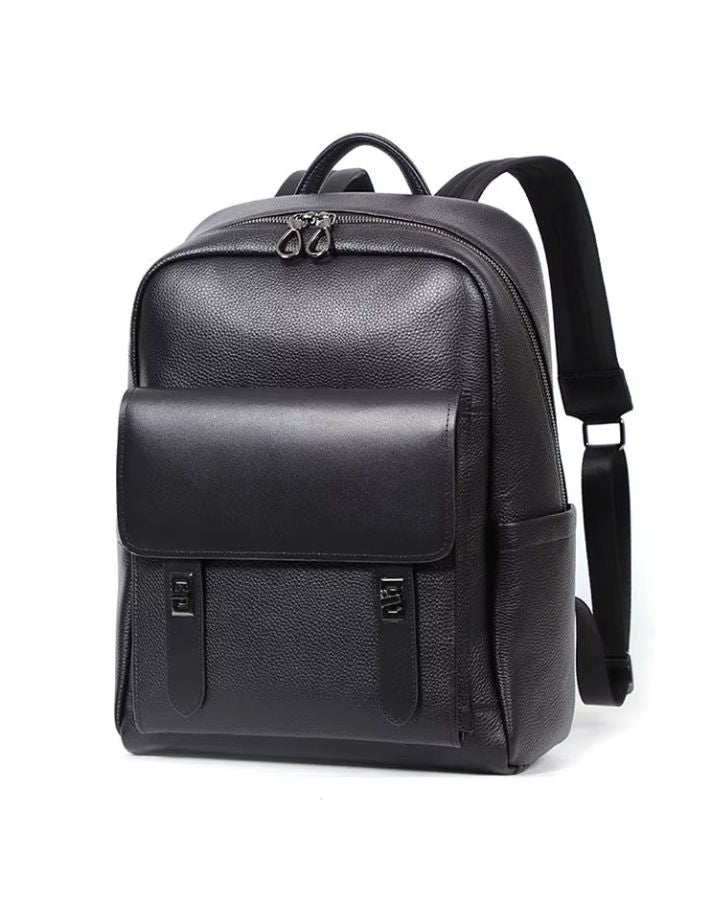 Sac à dos design en cuir véritable homme