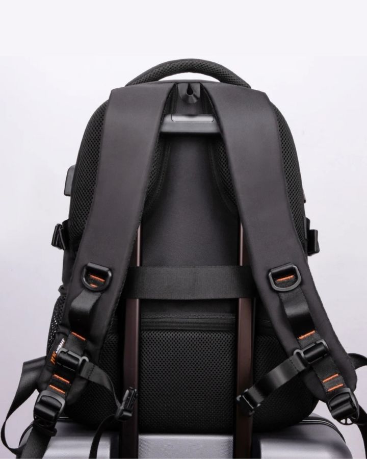 Sac à dos d'école ergonomique avec bande fixation valise trolley