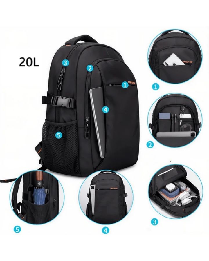 Sac à dos d'école ergonomique, 20L