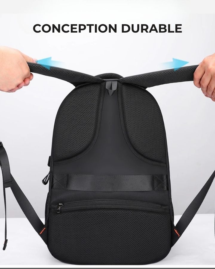 Sac à dos d'école ergonomique, conception durable, sangles de sac à dos résistante 