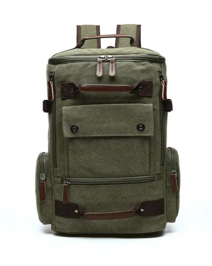 Sac à Dos en Toile Vintage, kaki