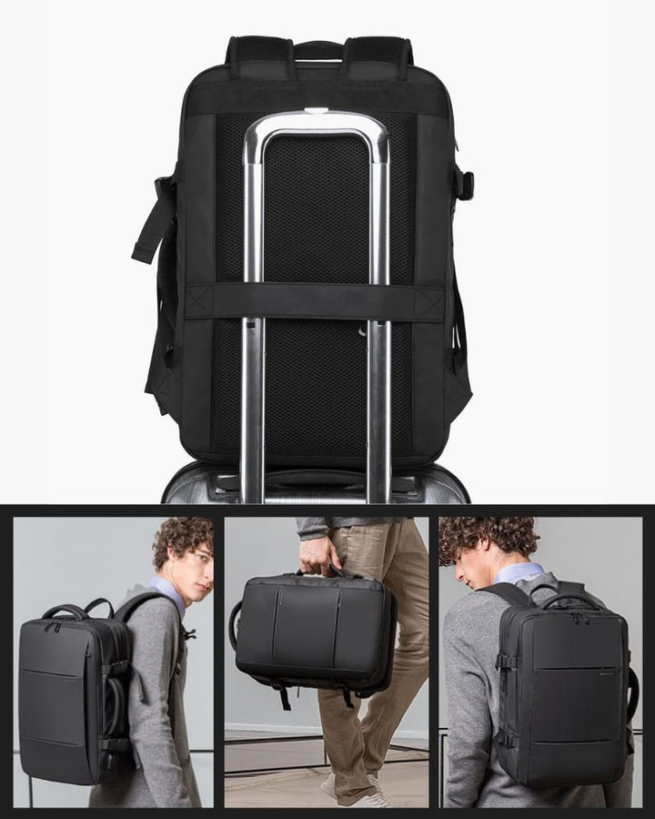 Sac à dos de voyage extensible, bande de fixation trolley