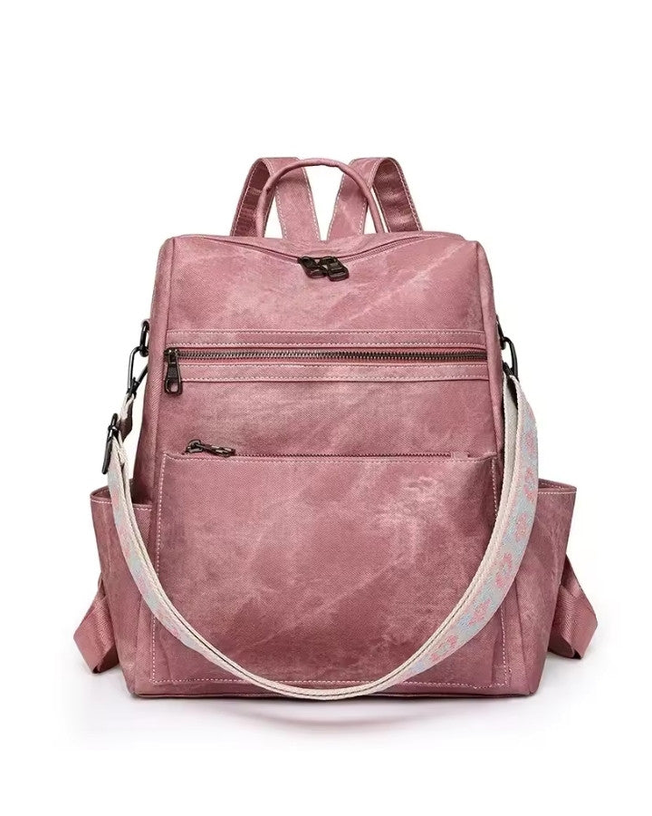 Sac à Dos Femme pour la Ville en Tissu, rose