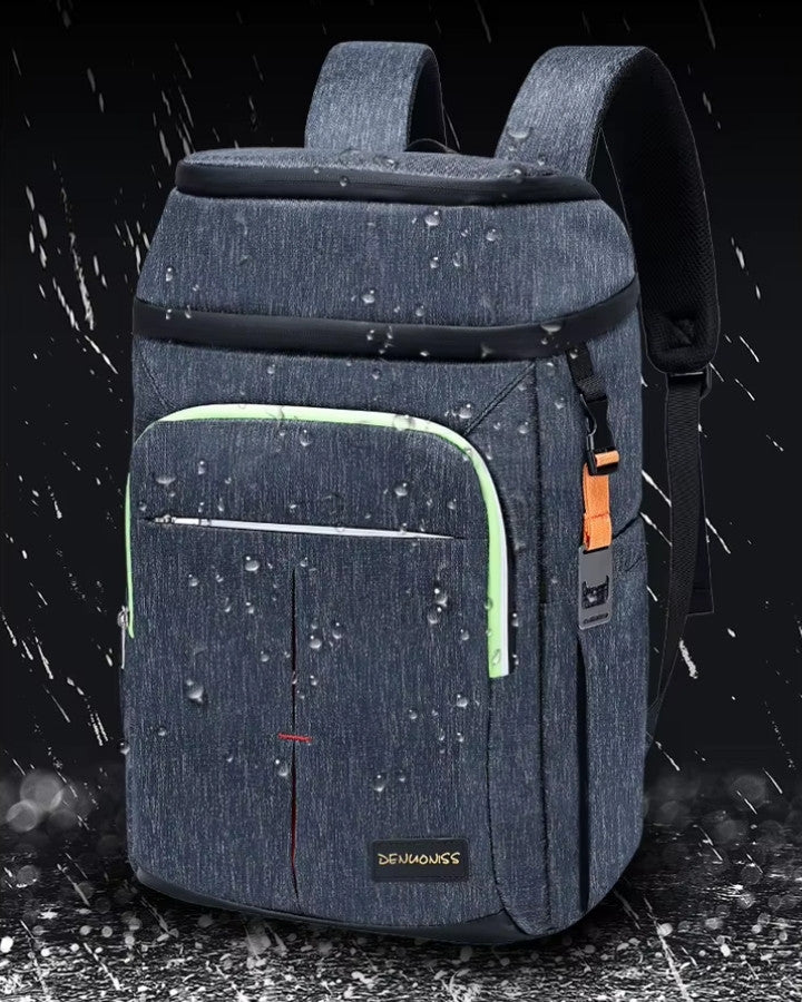 Sac à dos isotherme étanche sous la pluie pour pique-nique ou randonnée.
