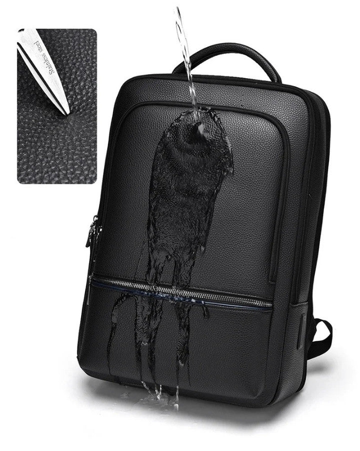 Sac à Dos Homme Similicuir Texturé, déperlant et résistant