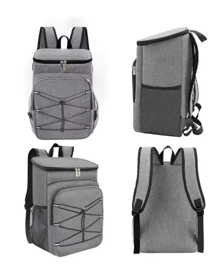 Vues multiples du sac à dos isotherme pique nique sous différents angles