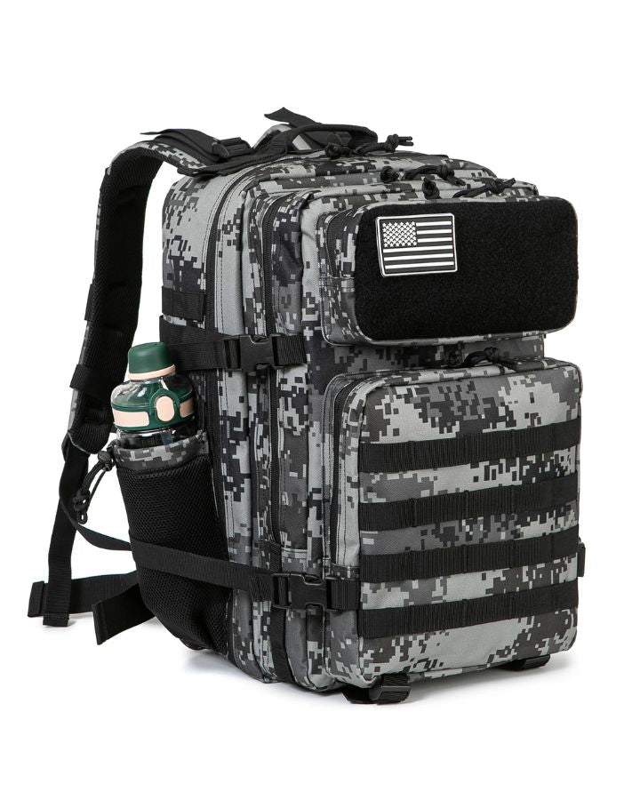 Sac à Dos Militaire 45 Litres, pixel gris