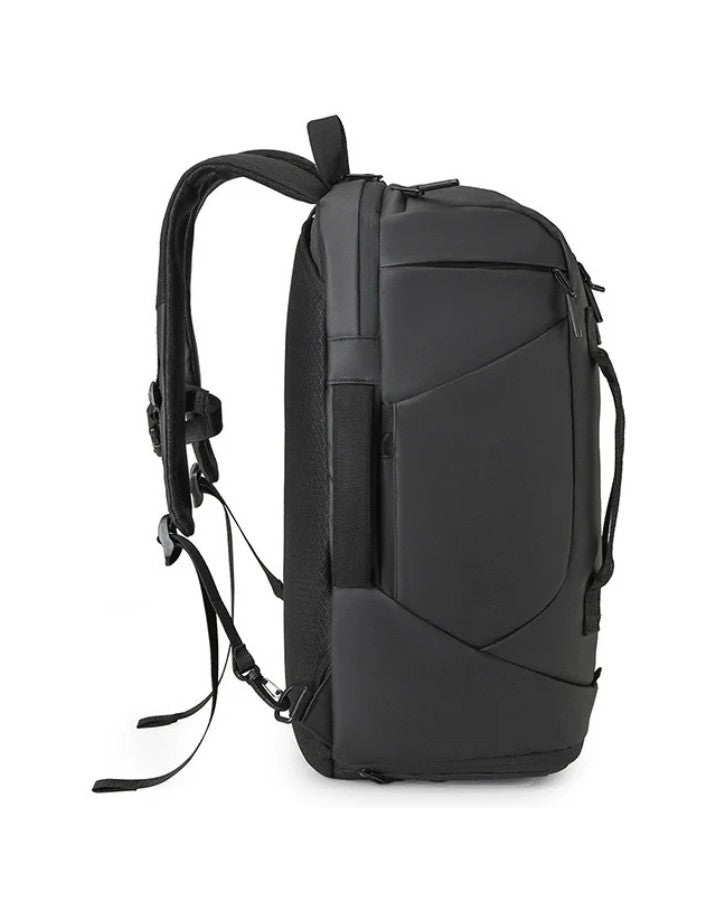 Sac à Dos Multi Usage, noir vue de côté avec poignée latérale