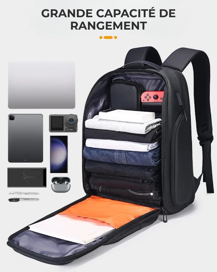 Sac à Dos Ordinateur 17.3 Pouces pour Travail, compartiment principal avec une grande capacité de rangement