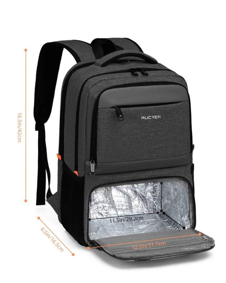 Sac à Dos Ordinateur avec Compartiment Isotherme, dimensions : 42 × 31.7 × 16.5 cm