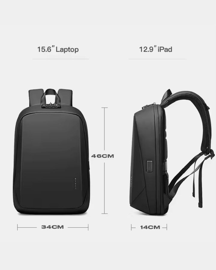 Sac à Dos Ordinateur Portable Antivol, dimensions : 46 × 34 × 14 cm