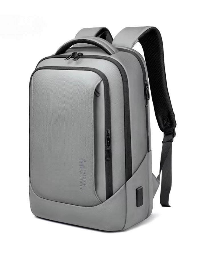 Sac à Dos Ordinateur Portable Déperlant, gris