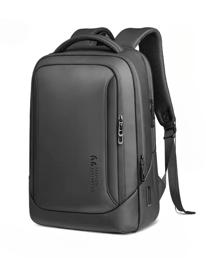 Sac à Dos Ordinateur Portable Déperlant, noir