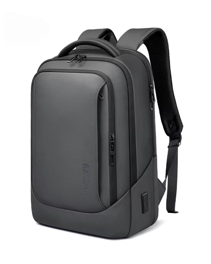 Sac à Dos Ordinateur Portable Déperlant, gris foncé