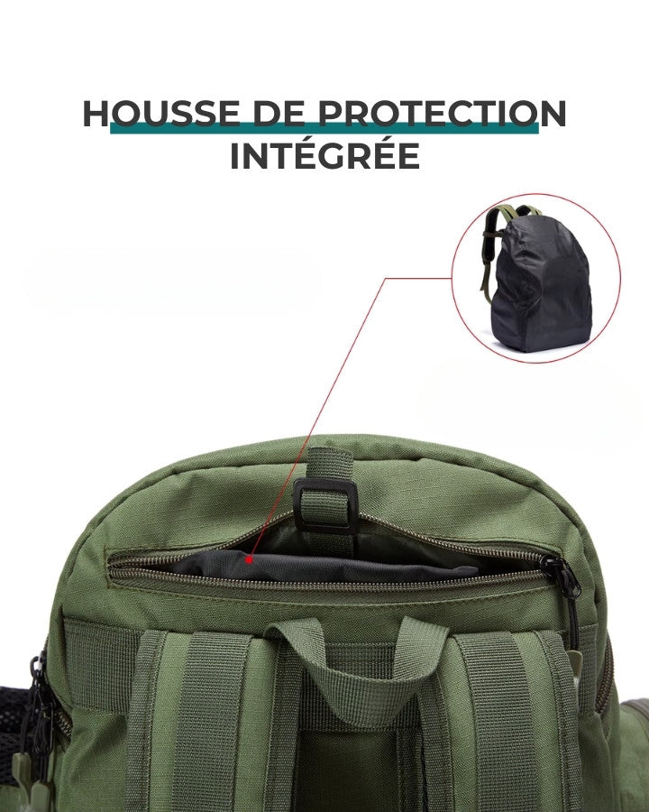 Housse de protection intégrée contre la pluie pour sac à dos plein air