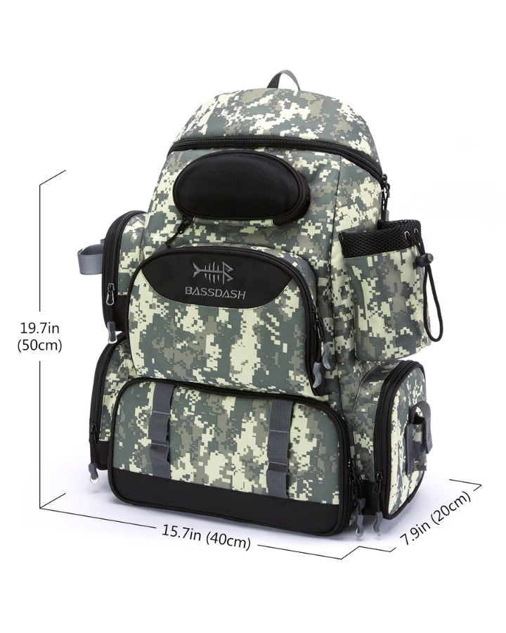 Dimensions du sac à dos plein air camouflage 50 cm x 40 cm x 20 cm idéales pour la randonnée