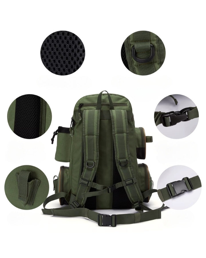 Dos ergonomique et bretelles renforcées du sac à dos plein air pour plus de confort en extérieur