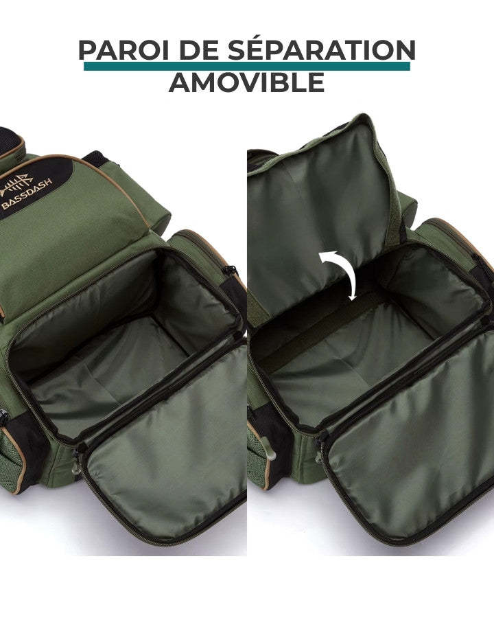 Compartiment inférieur modulable du sac à dos plein air avec paroi de séparation amovible