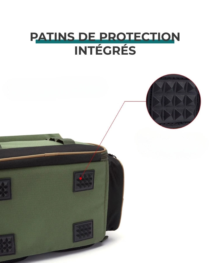 Patins de protection intégrés sous le sac à dos plein air pour plus de durabilité