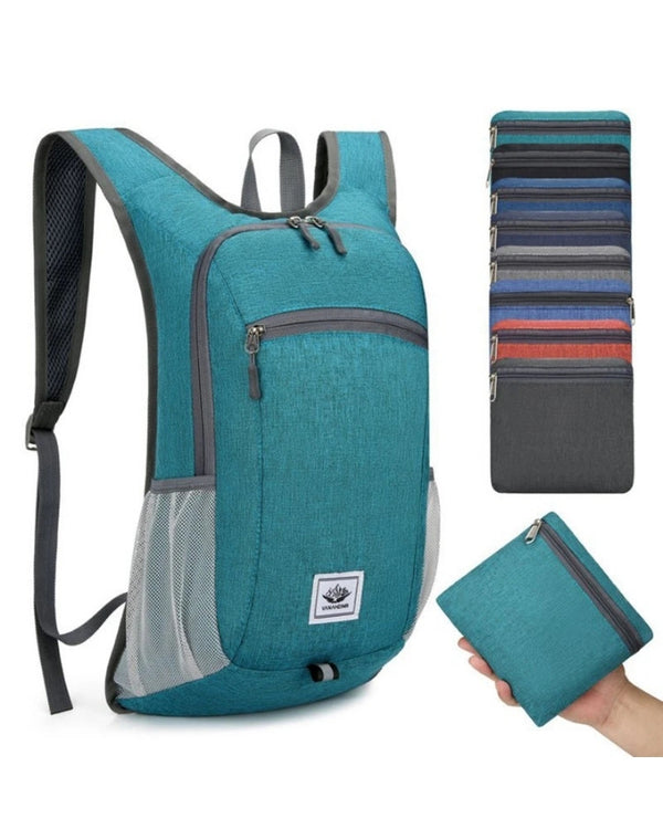 Sac à Dos Pliable Ultra Léger, turquoise foncé