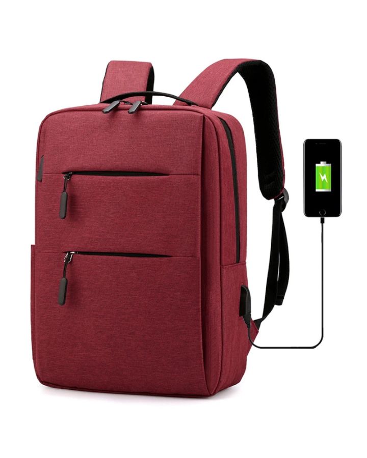 Sac à Dos pour Ordinateur 15 Pouces - Laptop Basic - rouge