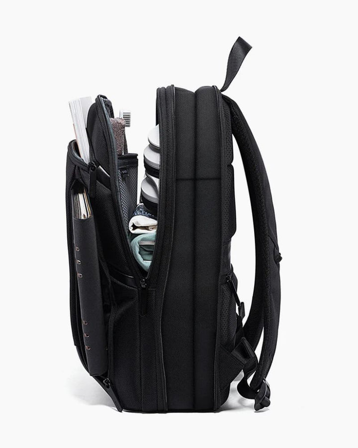 Sac à dos pour ordinateur portable 15.6, vue de profile ouvert
