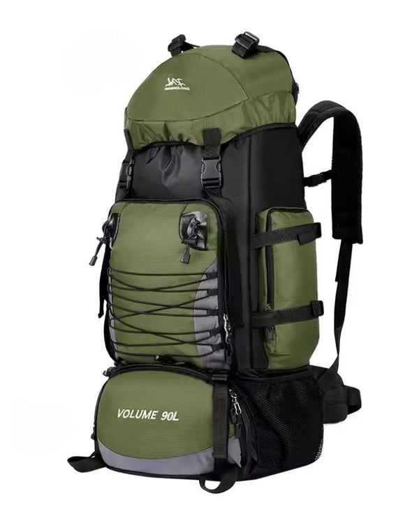 Sac à Dos de Randonnée 90 Litres, kaki