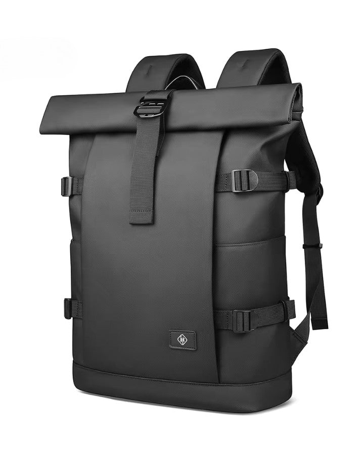Sac à Dos Roll Top Homme, noir