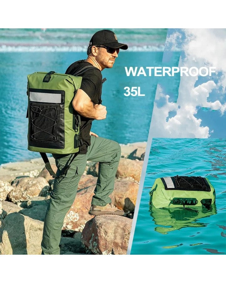Sac à Dos Roll Top Imperméable, waterproof, 35 litres de volume