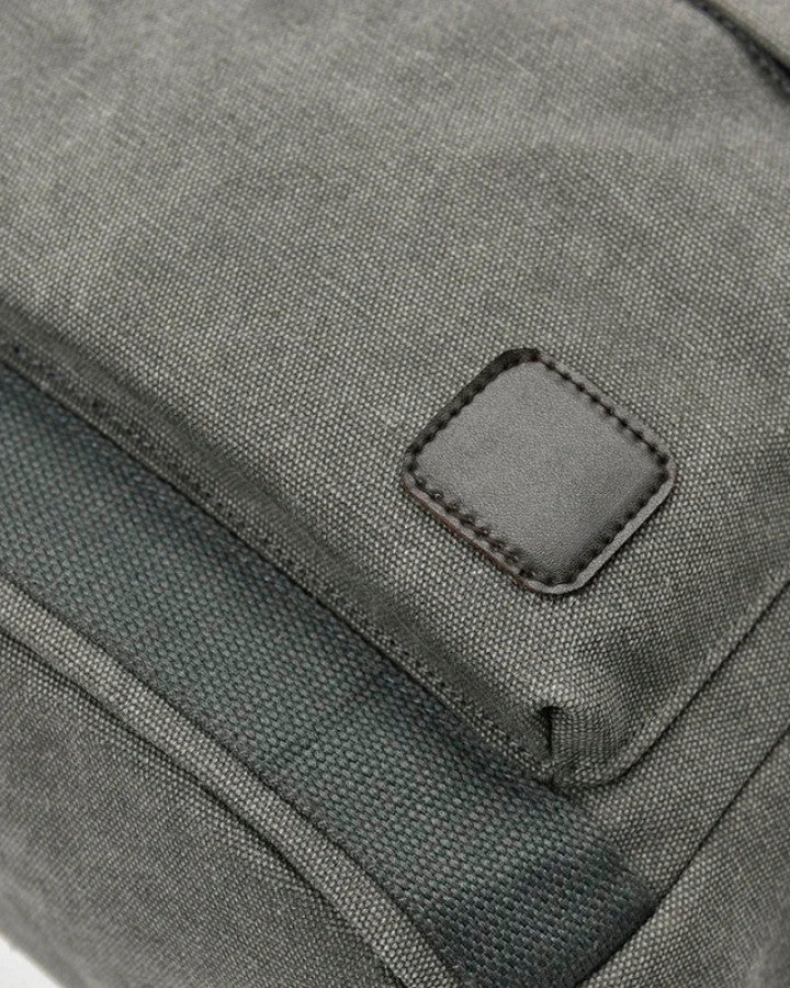 Sac à Dos Toile Canvas, avec empiècement cuir