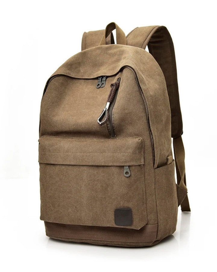 Sac à Dos Toile Canvas, marron