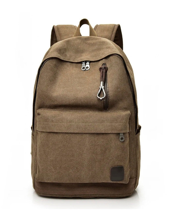 Sac à Dos Toile Canvas, marron