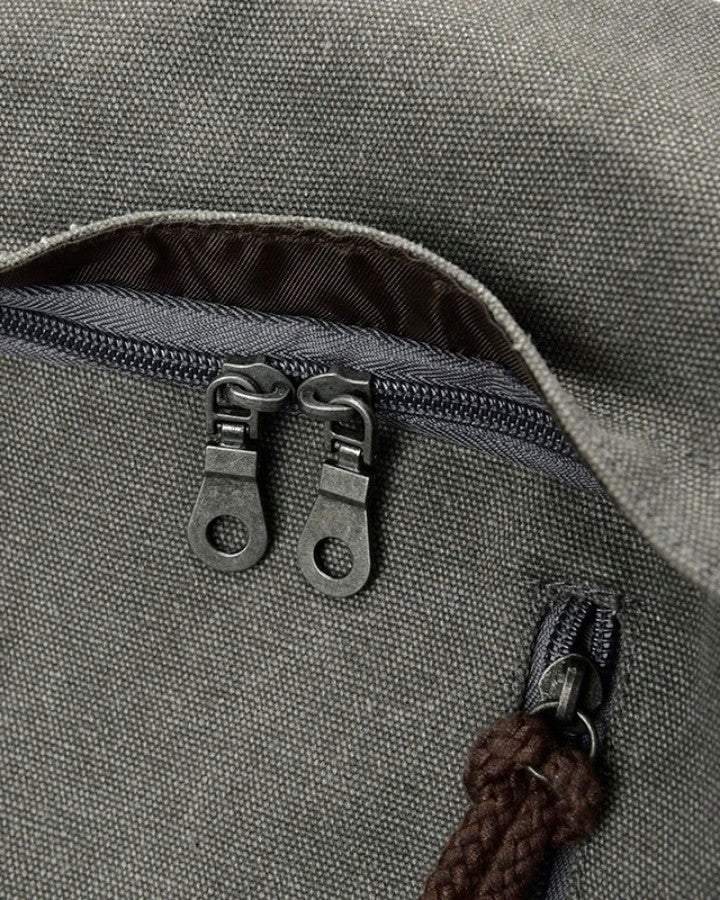 Sac à Dos Toile Canvas, poches zippées, fermetures à glissières