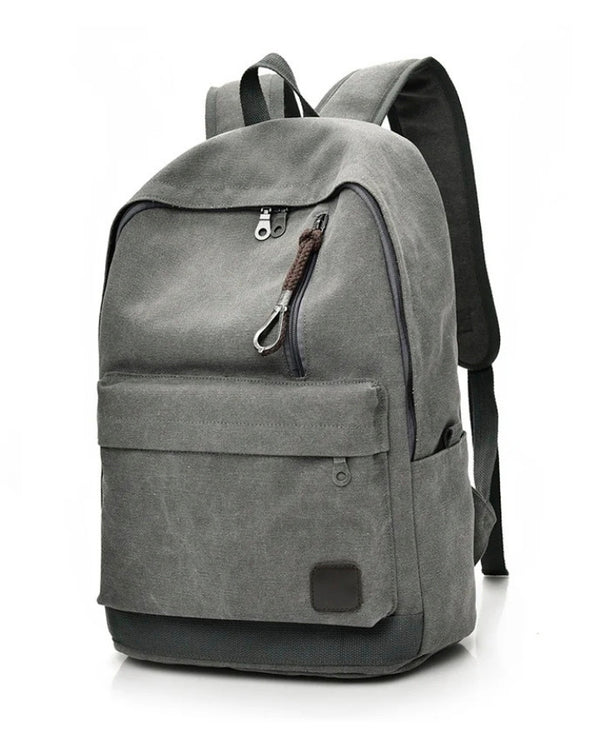 Sac à Dos Toile Canvas, gris