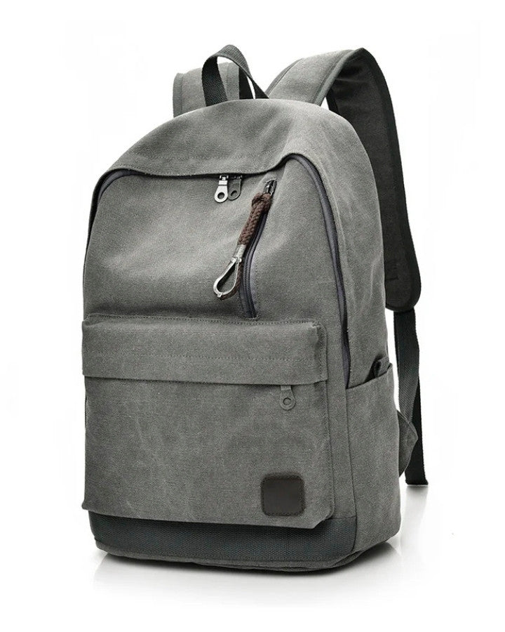 Sac à Dos Toile Canvas, gris