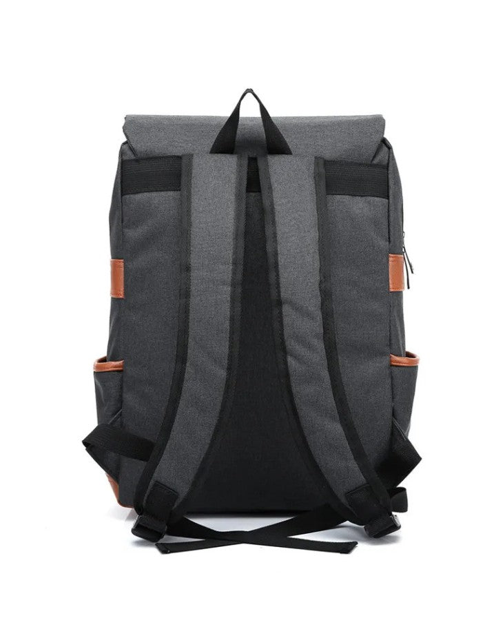 Sac à Dos de Ville Léger, gris foncé vue de dos