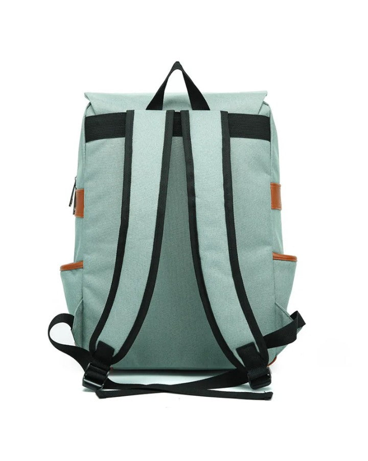 Sac à Dos de Ville Léger, vert pâle de dos