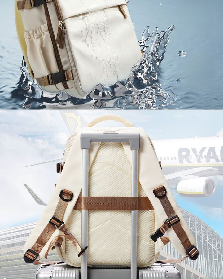 Sac à dos de voyage 40x30x20 cm, résistant à l'eau et avec bande de fixation trolley et sangle pectorale